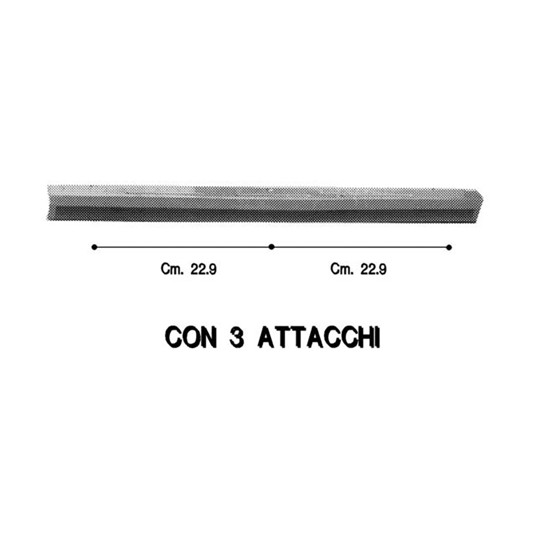 MANIGLIA FORNO X SMALVIC CM.57,5 MARRONE - M5282 - immagine 1